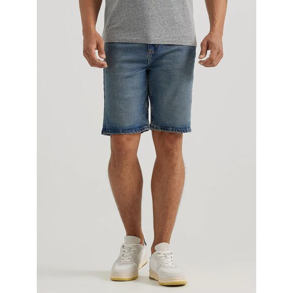 Wrangler Men's Five Star Premium 5-pocket Relaxed Denim Short Blue Size 36 Reg - Picture 1 of 7